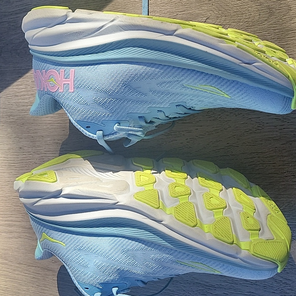 Hoka Blue and Yellow Women's Sneakers - Picture 3 of 4